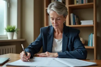 Femme consultant des documents bancaires pour comparer un compte à terme Crédit Agricole et un livret boosté en 2026