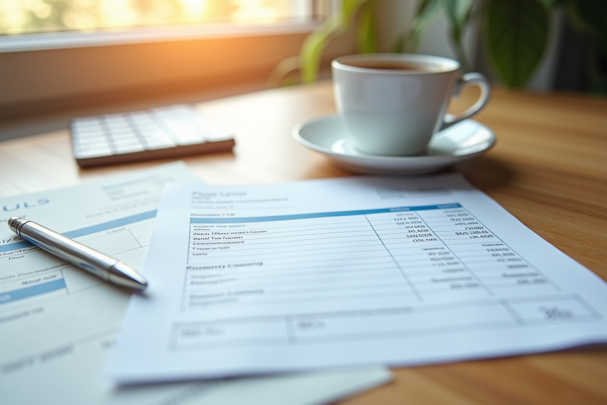 Fiche de paie avec section contributions sociales en évidence