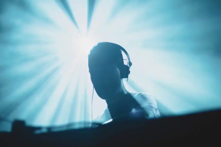 person wearing headphones